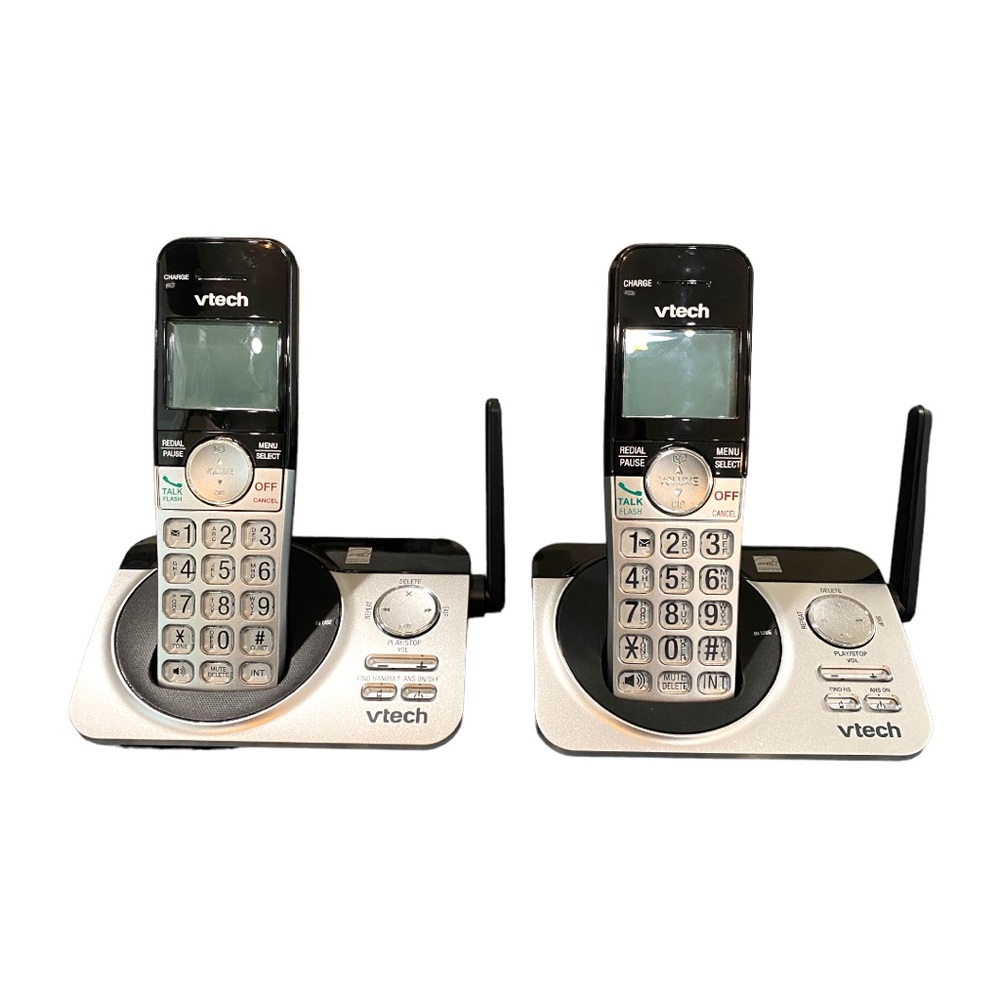 Set of 2 VTech Extended Range DECT 6.0 Cordless Phone with Answering System